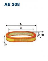 (FILTRONAE208)HAVA FİLTRESİ FORD GRANADA-P100 PİCK-UP-SCORPİO-SİERRA - 1