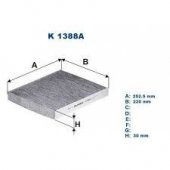 (FILTRONK1388A)POLEN FİLTRESİ AUDI A1 (GB)-SEAT ARONA (KJ)- IBIZA VI-VW POLO VI - 1