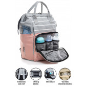 Anne Bebek Bakım Çantası Pembe Kız Bebek Hastane Çıkışı Bebek Doğum Çantası - 1