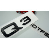 Audi Q3 40 TFSi Parlak Siyah ABS 3M 3D Bagaj Yazı Logo Orjinal Ürün - 1