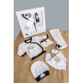 Yeni Doğmuş Bebek Kıyafeti Hastane Çıkışı Bebek Takımı Bebek Tulum Zıbın 5 Li Çocuk Giyim Seti - 1