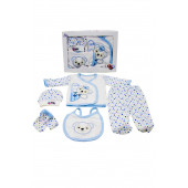 Bebek Giyim Hastane Çıkışı Kıyafetleri Doğum Hediyesi Yeni Doğan Bebek Tulum Çocuk Zıbın Seti - 1