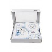 Bebek Giyim Hastane Çıkışı Kıyafetleri Doğum Hediyesi Yeni Doğan Bebek Tulum Çocuk Zıbın Seti - 2