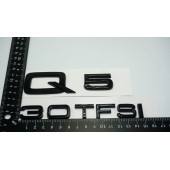 Audi Q5 30 TFSi Parlak Siyah ABS 3M 3D Bagaj Yazı Logo Orjinal Ürün thumbnail 3