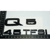 Audi Q5 45 TFSi Parlak Siyah ABS 3M 3D Bagaj Yazı Logo Orjinal Ürün - 3
