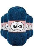 5 Adet Pırlanta Amigurumi El Örgü İpi Yünü Petrol Mavi 10328 - 1