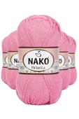 5 Adet Pırlanta Amigurumi El Örgü İpi Yünü Pembe 6740 - 1