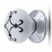 Mobilya Çekmece Dolap Kapak Kulpu Kulbu Beyaz Krom Renk Polimer Kulp thumbnail 4