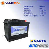 Autopower 12V 60 Ah Amper Akü 540A A60 - 2
