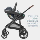 Maxi-Cosi Coral 360 Dönebilir Yatabilir İsofix Bazalı 2'si Bir Arada Ana Kucağı ve Oto Koltuğu Essential Green - 8