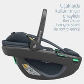 Maxi-Cosi Coral 360 Dönebilir Yatabilir İsofix Bazalı 2'si Bir Arada Ana Kucağı ve Oto Koltuğu Essential Green - 10