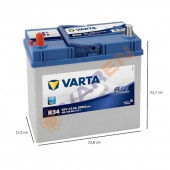 Varta Blue Dynamic B34 Ters Kutup 12 V 45 Ah 330 A(En) Akü - 2