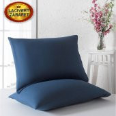 Fermuarlı 2li Lacivert Yastık Kılıfı 50X70 cm - 2