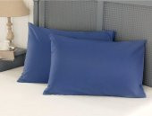 Fermuarlı 2li Lacivert Yastık Kılıfı 50X70 cm - 3