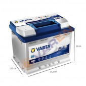 Varta Blue Dynamic N60 Start-Stop EFB 12 V 60 Ah 640 A Akü - 2