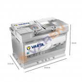 Varta Silver Dynamic E39 Start-Stop Plus Agm 12 V 70 Ah 760 A(En) Akü - 2
