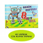 Çınar Uninote Resim Defteri Dikişli Küçük Boy A5 40 Yaprak 1 Adet - 3