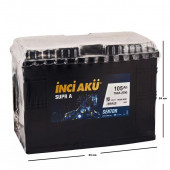 İnci Supr A Sentor 12 V 105 Ah Akü - 2