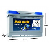 İnci Formul A Taurus 12 V 72 Ah 700 Cca En Akü - 2