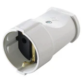 Dişi Fiş Topraklı Beyaz Priz thumbnail 1