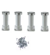 Ayarlı Mutfak Baza Ayağı Plastik Beyaz 10-15cm (4 Adet) - 1