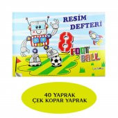 Çınar Uninote Resim Defteri Dikişli Büyük Boy A4 40 Yaprak 1 Adet - 3