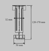 Ayarlı Mutfak Baza Ayağı Plastik Beyaz 15-20cm (4 Adet) thumbnail 2