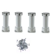 Ayarlı Mutfak Baza Ayağı Plastik Beyaz 8-9cm (4 Adet) - 1