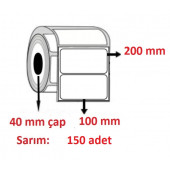 100X200 PVC ŞEFFAF ETİKET ( 150 li ) - 1