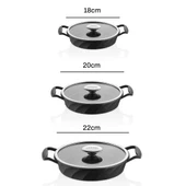 Amboss Kuvars Cam Kapaklı 6 Parça Döküm Sahan Seti thumbnail 4