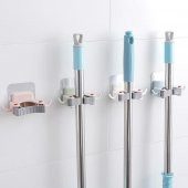 Çok Amaçlı Mop Fırça Askı Aparatı Paspas Süpürge Fırça Ve Mop Askısı Sap Tutucu Mutfak Banyo Askı - 1