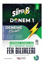 Nitelik 8.sınıf 1.dönem Süper Fen Bilimleri 8li Deneme Sınavı - 1