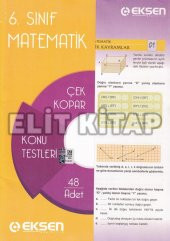 Eksen Yayınları 6. Sınıf Matematik Çek Kopar Yaprak Testleri 0123 - 1