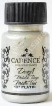Cadence Dora Metalik Boya 50ml 137 Platin - 1