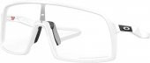 Oakley Sutro Bisiklet Güneş Gözlüğü Matte White Clear Photochromic thumbnail 1