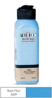 Artdeco Yeni Formül Akrilik Boya 140 ml 3609 Bulut Mavi - 1