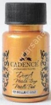 Cadence Dora Metalik Boya 50ml 121 Brilland Gold - 1
