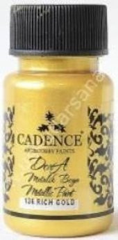 Cadence Dora Metalik Boya 50ml 136 Rich Gold - 1