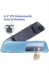 4.3 Inç Ips Dokunmatik Ekran Full Hd Dikiz Ayna Araç Kamerası - 3