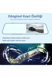 4.3 Inç Ips Dokunmatik Ekran Full Hd Dikiz Ayna Araç Kamerası - 4