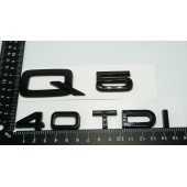 Audi Q5 40 TDi Parlak Siyah ABS 3M 3D Bagaj Yazı Logo Orjinal Ürün thumbnail 3