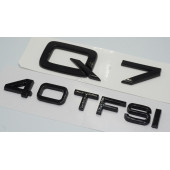 Audi Q7 40 TFSi Parlak Siyah ABS 3M 3D Bagaj Yazı Logo Orjinal Ürün - 2