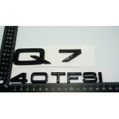 Audi Q7 40 TFSi Parlak Siyah ABS 3M 3D Bagaj Yazı Logo Orjinal Ürün - 3