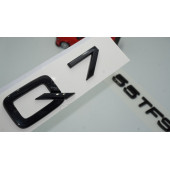 Audi Q7 55 TFSi Parlak Siyah ABS 3M 3D Bagaj Yazı Logo Orjinal Ürün thumbnail 1