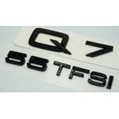 Audi Q7 55 TFSi Parlak Siyah ABS 3M 3D Bagaj Yazı Logo Orjinal Ürün thumbnail 2