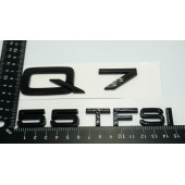 Audi Q7 55 TFSi Parlak Siyah ABS 3M 3D Bagaj Yazı Logo Orjinal Ürün thumbnail 3