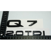 Audi Q7 2.0 TDi Parlak Siyah ABS 3M 3D Bagaj Yazı Logo Orjinal Ürün - 3