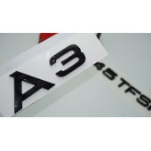Audi A3 45 TFSi Parlak Siyah ABS 3M 3D Bagaj Yazı Logo Orjinal Ürün - 1