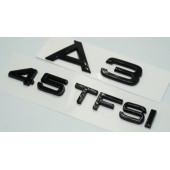 Audi A3 45 TFSi Parlak Siyah ABS 3M 3D Bagaj Yazı Logo Orjinal Ürün - 2