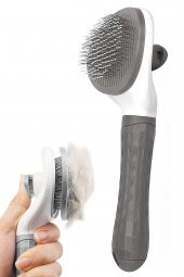 Pet Tarağı Otomatik Temizlenen Tuşlu Evcil Hayvan Fırçası Kedi Köpek Tüy Toplayıcı Tarak - 2